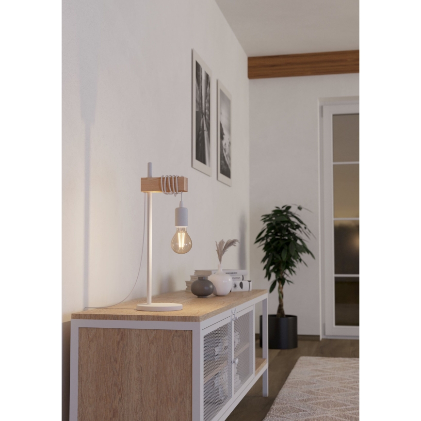 Eglo 33163 - Bordslampa TOWNSHEND 1xE27/10W/230V