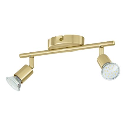 Eglo - LED spotlight 2xGU10/2,8W/230V 3000K guld