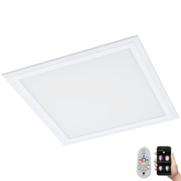 Eglo 33206 - dimbar LED RGBW taklampa SALOBRENA-C LED/16W/230V 30x30 cm + fjärrkontroll