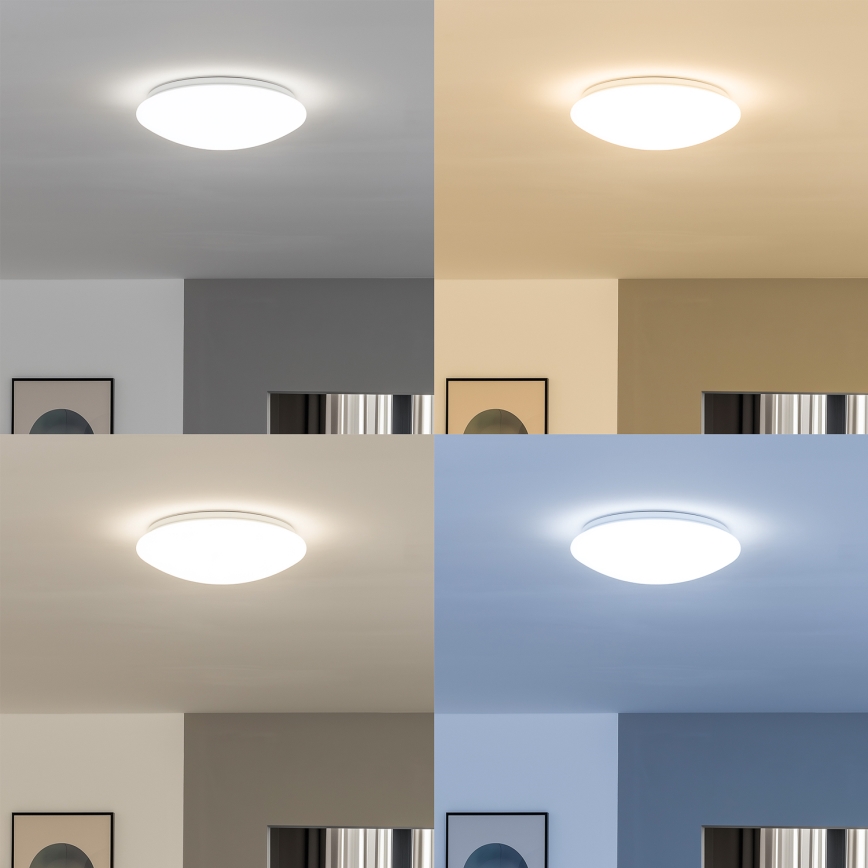 Eglo 33219 - LED RGBW dimbar taklampa GIRON-C LED/17W/230V Ø 30 cm vit