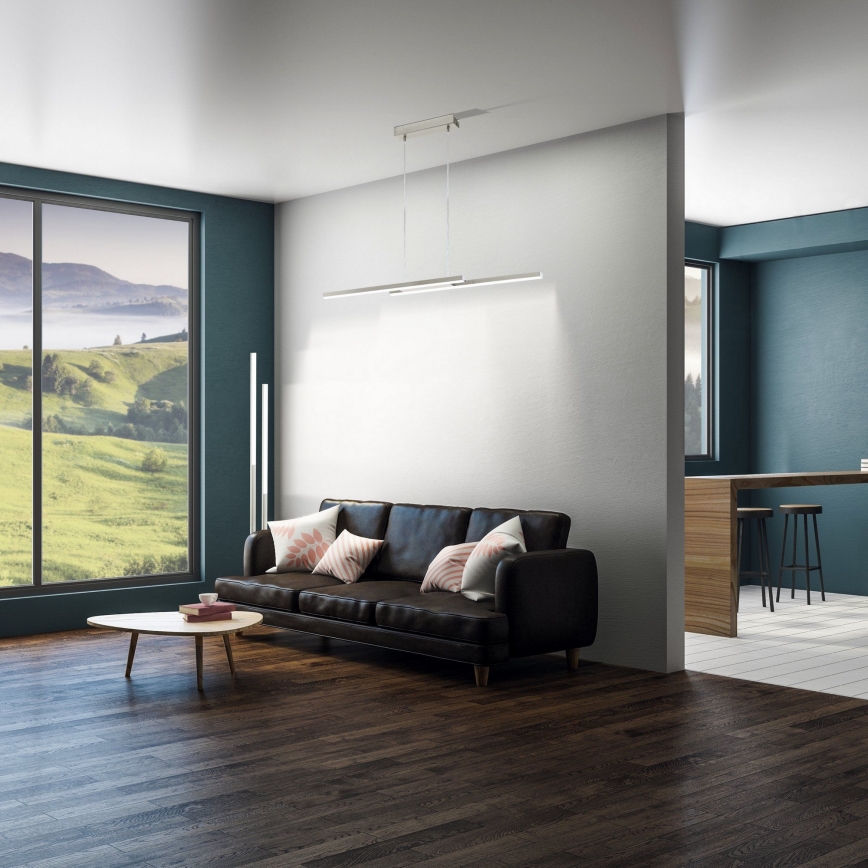 Eglo 33232 - LED RGBW dimmbar pendel med vajer FRAIOLI-C LED/34W/230V matt krom