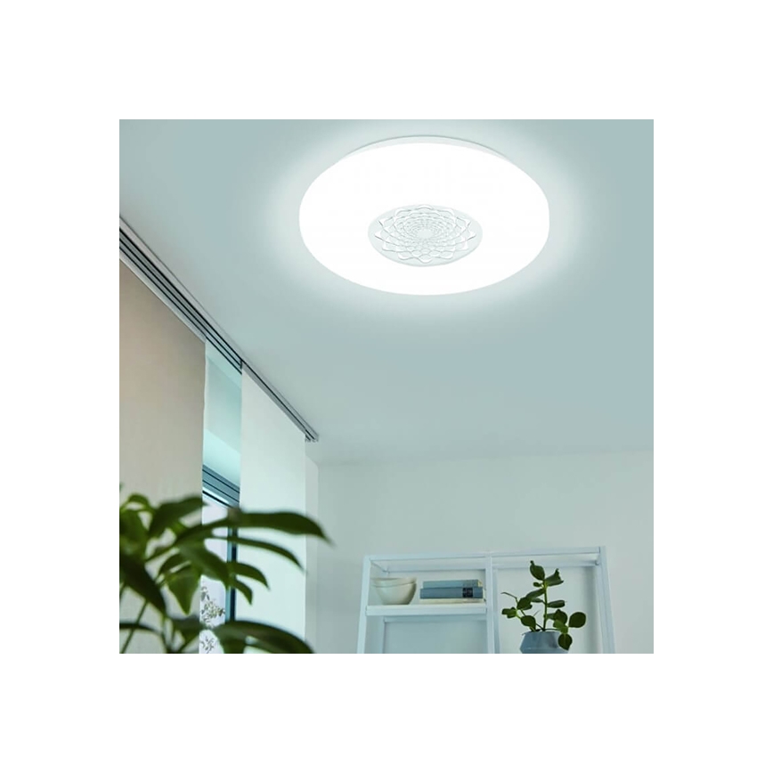 Eglo 33248 - LED RGBW dimbar taklampa CAPASSO-C LED/17W/230V 2700-6500K Ø 34 cm