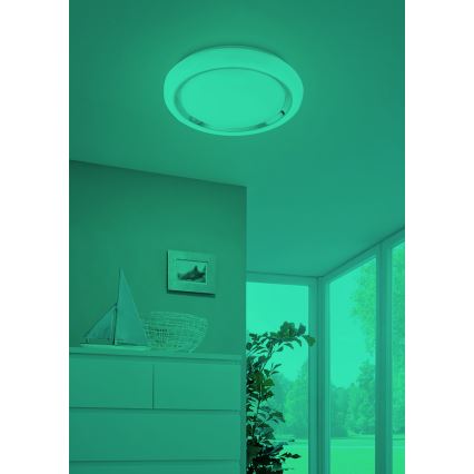 Eglo 33254 - LED RGBW dimbar taklampa CAPASSO-C LED/17W/230V 2700-6500K Ø 34 cm