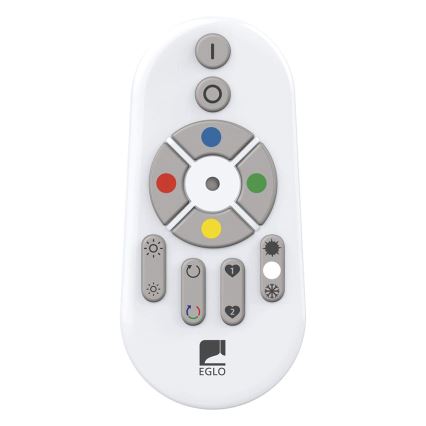 Eglo 33272 - LED RGBW Dimbar taklampa TOTARI-C LED/34W/230V 2700-6500K vit + fjärrkontroll