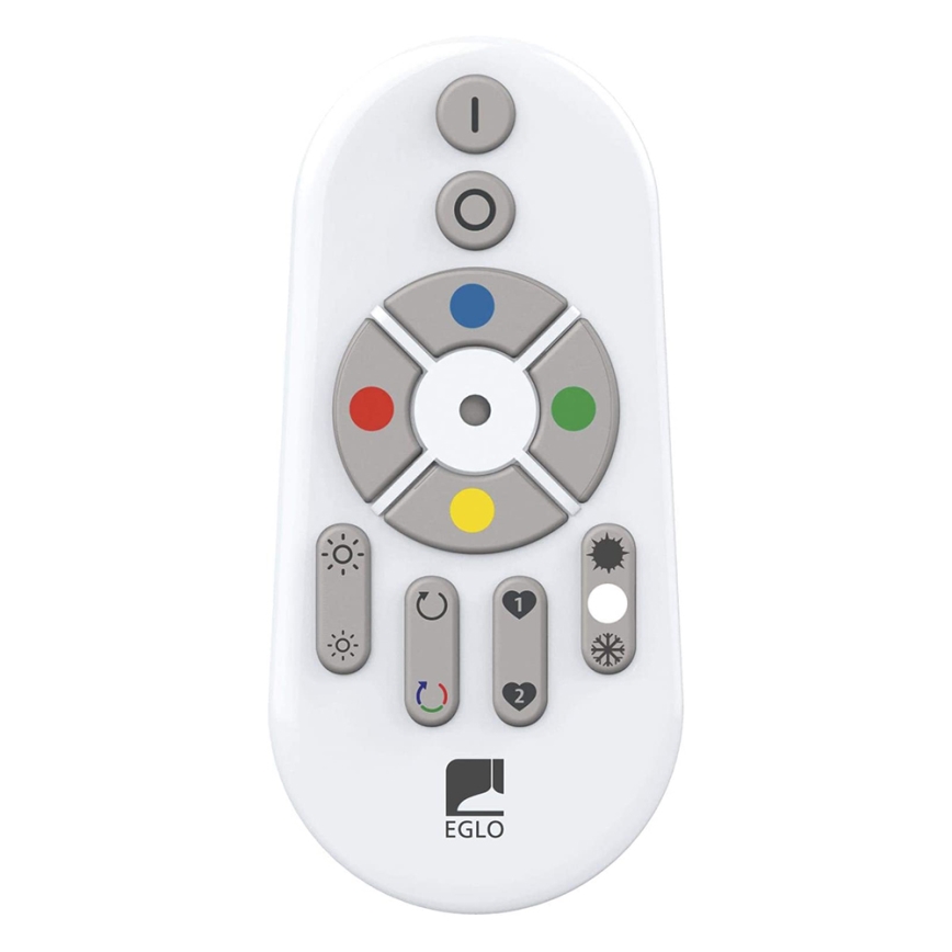 Eglo 33272 - LED RGBW Dimbar taklampa TOTARI-C LED/34W/230V 2700-6500K vit + fjärrkontroll