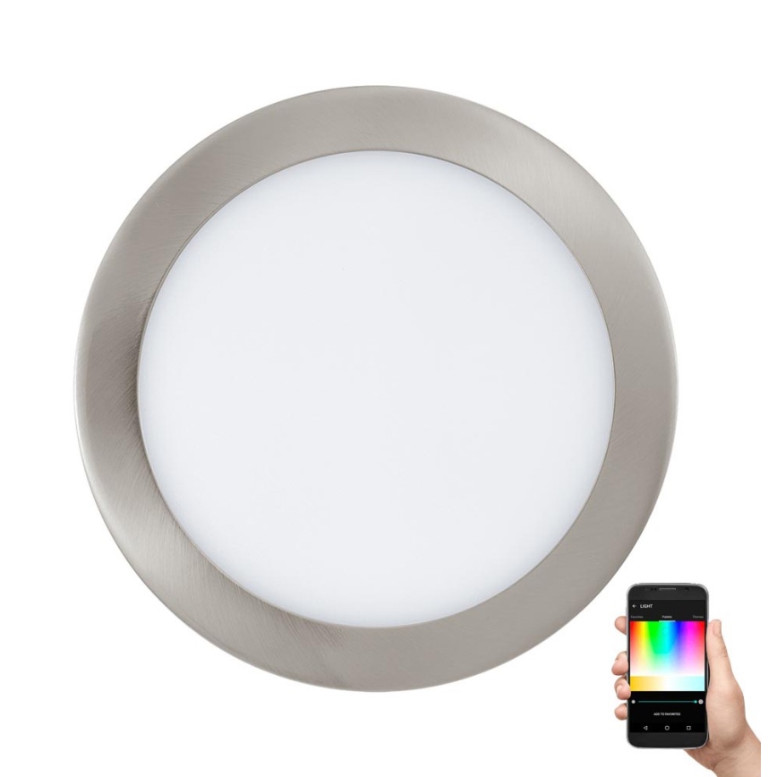 Eglo 33317 - LED RGBW dimbar infälld takarmatur FUEVA-C LED/15,6W/230V 2700-6500K Ø 22,5 cm