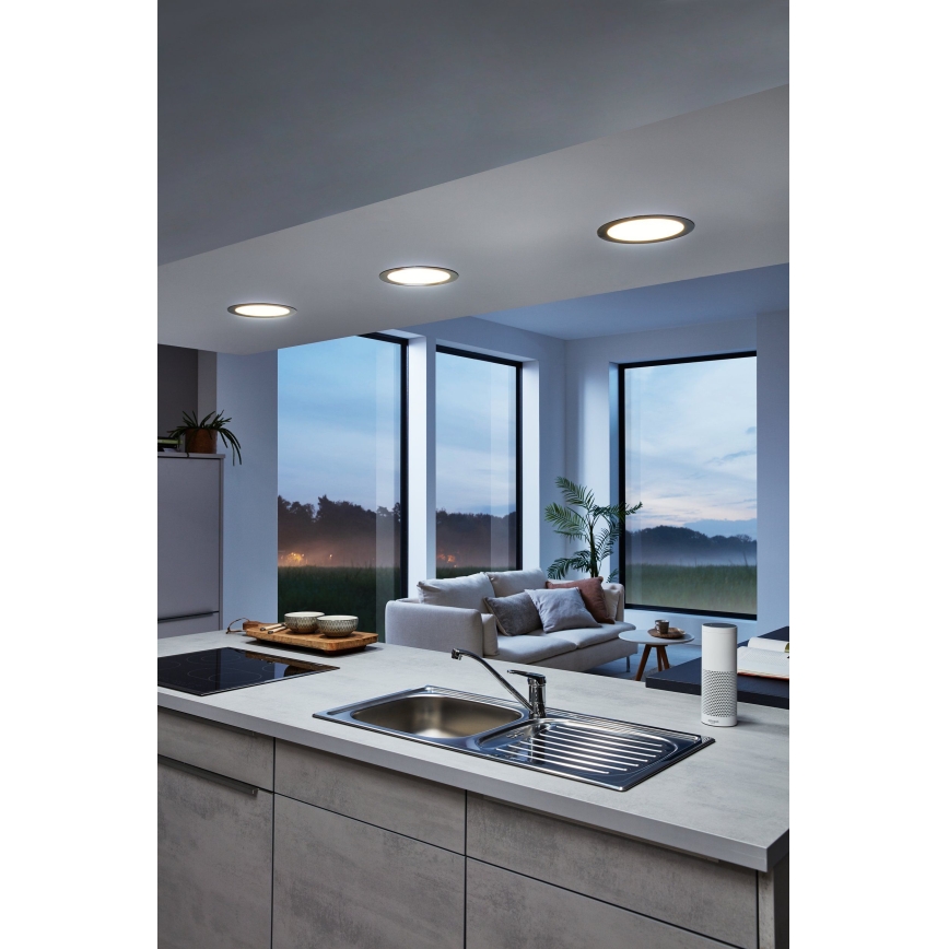 Eglo 33317 - LED RGBW dimbar infälld takarmatur FUEVA-C LED/15,6W/230V 2700-6500K Ø 22,5 cm