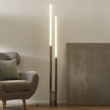 Eglo 33323 - LED RGBW dimbar golvlampa FRAIOLI-C LED/34W/230V 2700-6500K mattkrom