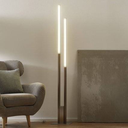 Eglo 33323 - LED RGBW dimbar golvlampa FRAIOLI-C LED/34W/230V 2700-6500K mattkrom