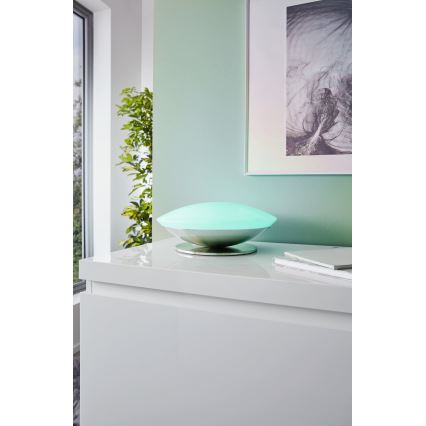 Eglo 33324 - LED RGBW dimbar bordslampa FRATTINA-C LED/18W/230V mattkrom