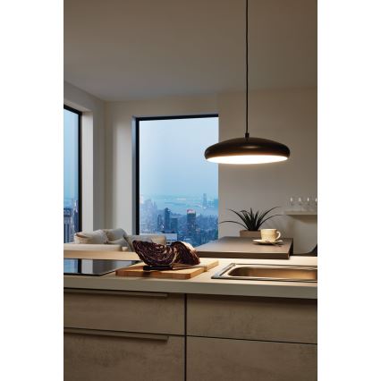 Eglo 33328 - LED RGBW Ljusreglerad ljuskrona på textilsladd RIODEVA-C LED/27W/230V 2700-6500K svart