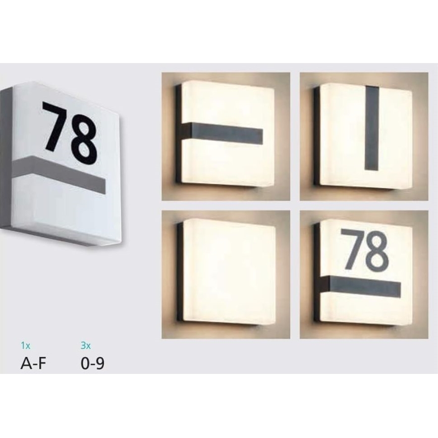 Eglo 33574 - LED Dimbart utomhus vägglampa TORAZZA-C LED/14W/230V IP44