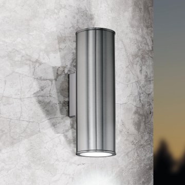 Eglo 33582 - LED RGBW Dimbart utomhusväggljus RIGA 2xGU10/5W/230V IP44