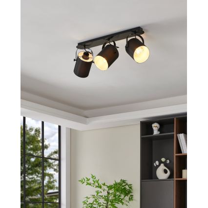 Eglo 33647 - Takspot VILLABATE 3xE27/10W/230V
