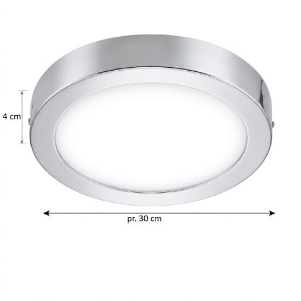 Eglo 33667 - LED RGBW dimbar takarmatur för badrum FUEVA-C LED21W/230V Ø 30 cm IP44