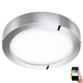 Eglo 33667 - LED RGBW Ljusreglerad vägglampa för badrum FUEVA-C LED21W/230V diameter 30 cm IP44