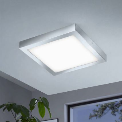 Eglo 33668-LED RGBW Dimbart badrumsarmatur FUEVA-C 21W/230V 2700-6500K 30x30cm IP44