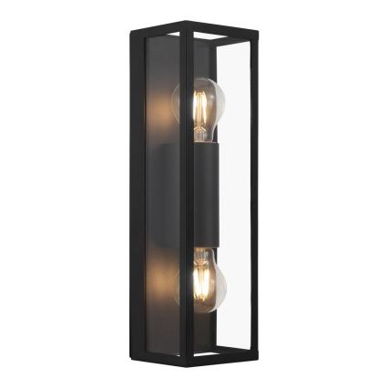 Eglo 33856 - Utomhus väggarmatur ALAMONTE 2xE27/60W/230V IP44 svart