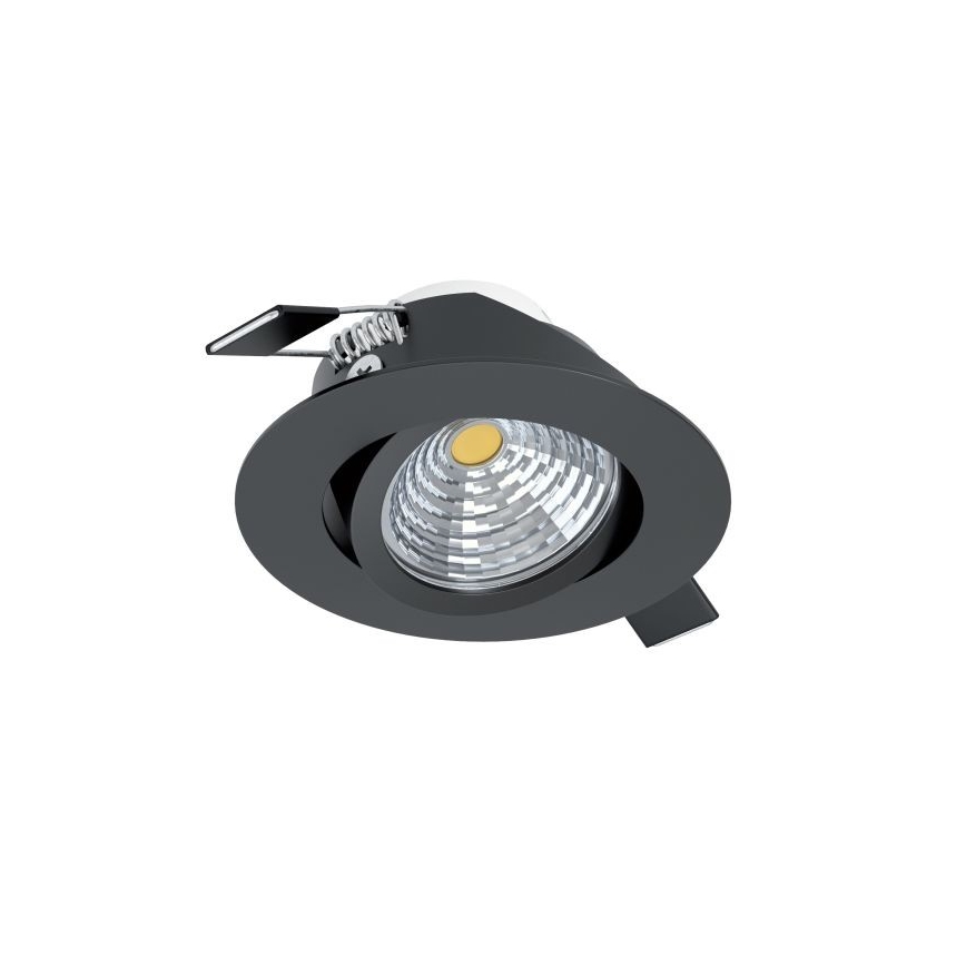 Eglo - Dimbar infälld LED belysning/6W/230V svart