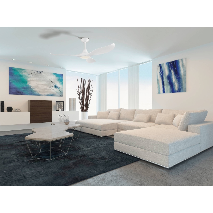 Eglo - LED Takfläkt LED/15W/230V + fjärrkontroll