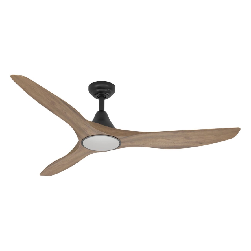 Eglo - LED-takfläkt LED/19W/230V 3000/4000/5000K Ø 132 cm brun + fjärrkontroll