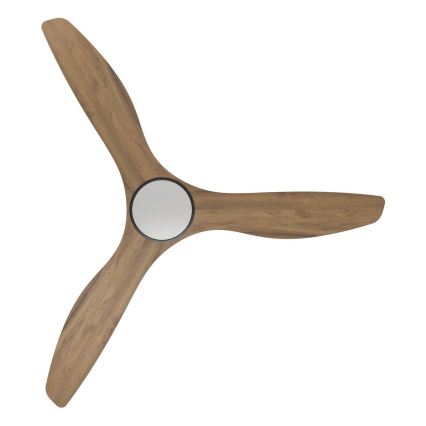 Eglo - LED-takfläkt LED/19W/230V 3000/4000/5000K Ø 132 cm brun + fjärrkontroll
