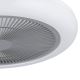 Eglo - LED Ljusreglerad ceiling fan LED/25,5W/230V grå + fjärrkontroll