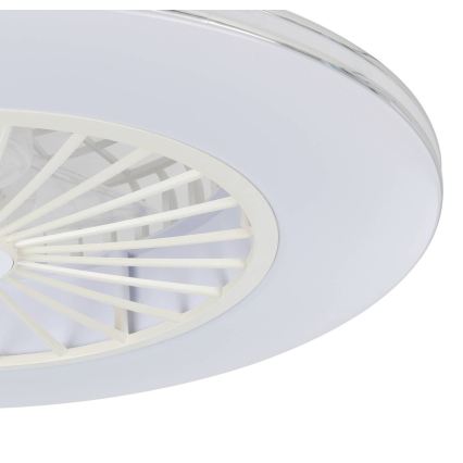 Eglo - Dimbar LED-takfläkt 3xLED/12,6W/230V Ø 55 cm vit + fjärrkontroll