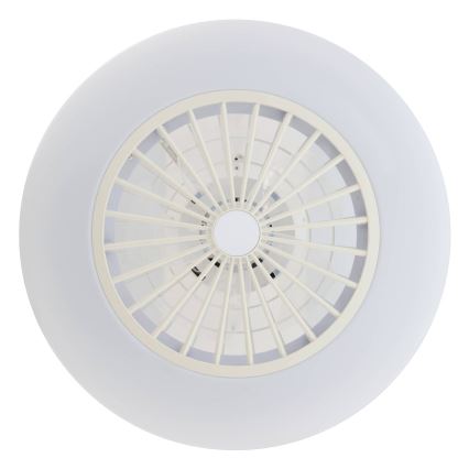 Eglo - Dimbar LED-takfläkt 3xLED/12,6W/230V Ø 55 cm vit + fjärrkontroll