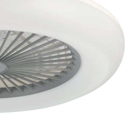 Eglo - LED-dimbar takfläkt 3xLED/12,6W/230V 2700-6500K Ø 55 cm grå + fjärrkontroll