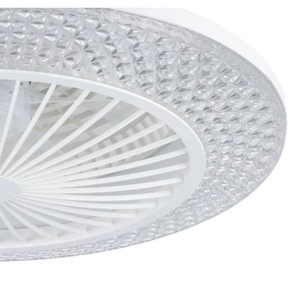 Eglo - LED-dimbar takfläkt 3x LED/12,6W/230V 2700-6500K Ø55 cm vit + fjärrkontroll
