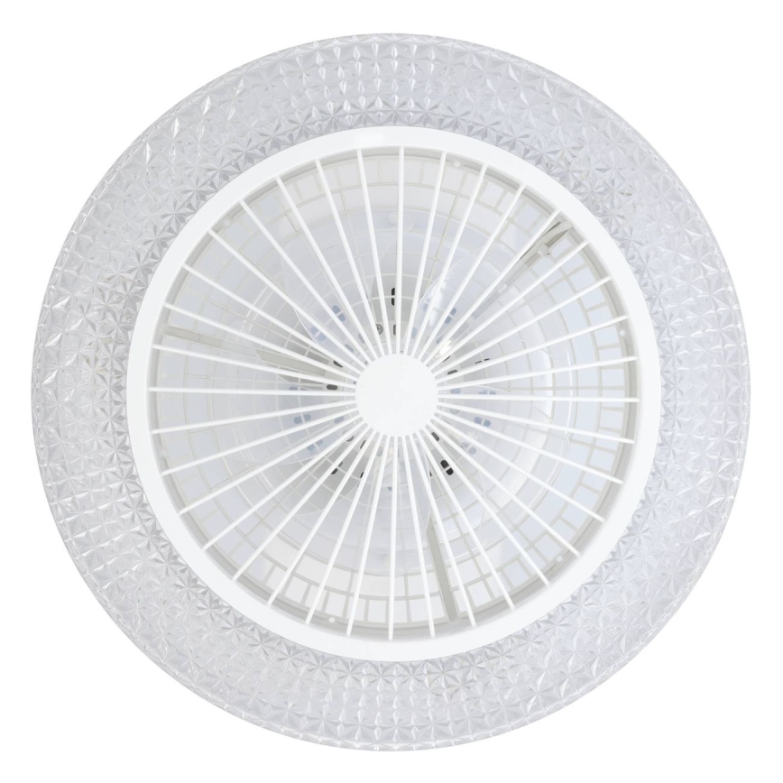Eglo - LED-dimbar takfläkt 3x LED/12,6W/230V 2700-6500K Ø55 cm vit + fjärrkontroll