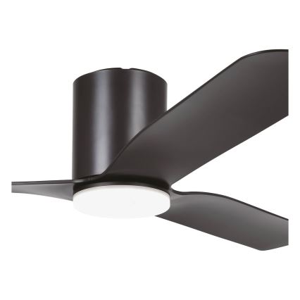 Eglo - LED-dimmbar takfläkt LED/17W/230V Ø 132 cm svart + fjärrkontroll