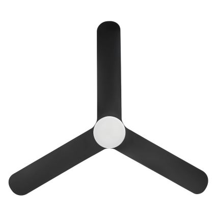 Eglo - LED-dimmbar takfläkt LED/17W/230V 3000/4000/5000K Ø 132 cm svart + fjärrkontroll
