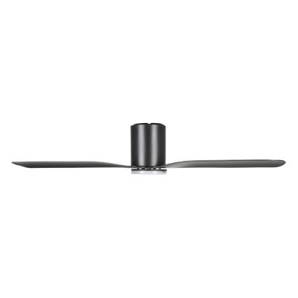 Eglo - LED-dimmbar takfläkt LED/17W/230V 3000/4000/5000K Ø 132 cm svart + fjärrkontroll