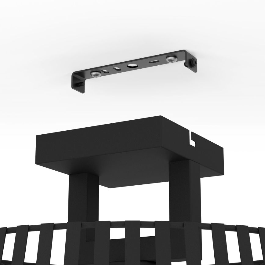 Eglo - Taklampa 1xE27/40W/230V svart