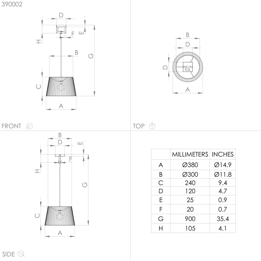 Eglo - Ljuskrona med textilsladd 1xE27/40W/230V svart