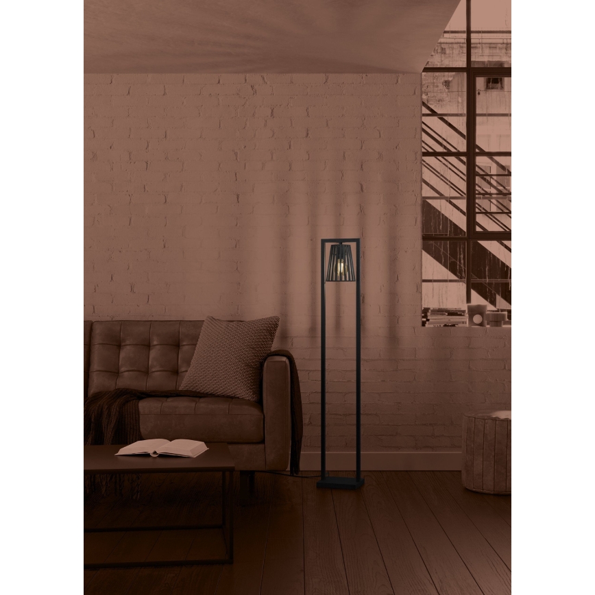 Eglo - Golvlampa 1xE27/40W/230V svart