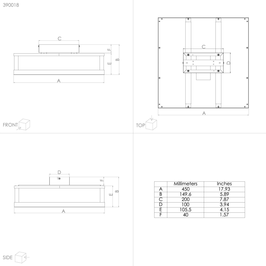 Eglo - LED Dimbar taklampa LED/29,4W/230V 2700-6500K svart + fjärrkontroll