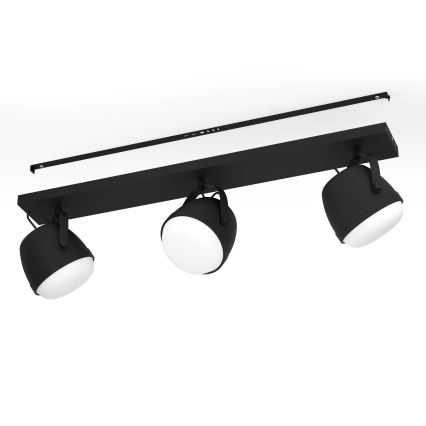 Eglo - Spotlight 3xE27/28W/230V svart