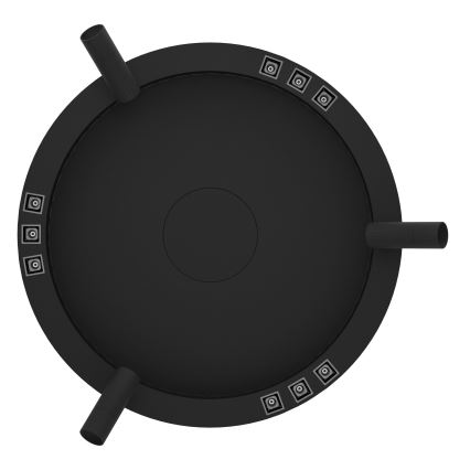 Eglo - LED Dimbar taklampa 3xLED/8W/230V + 3xLED/8,5W 3000K svart + fjärrkontroll