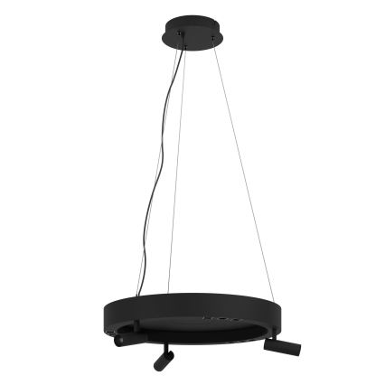 Eglo - LED dimbar taklampa 3xLED/8W/230V + 3xLED/8,5W 3000K svart + fjärrkontroll
