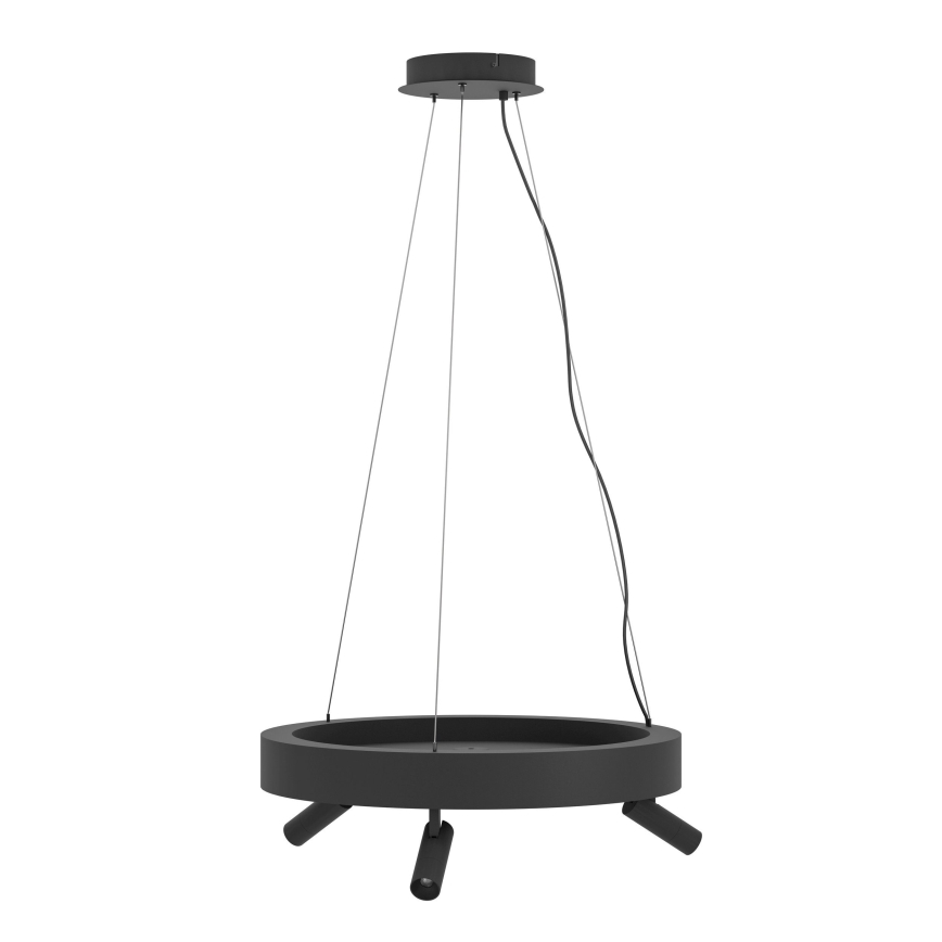 Eglo - LED dimbar taklampa 3xLED/8W/230V + 3xLED/8,5W 3000K svart + fjärrkontroll