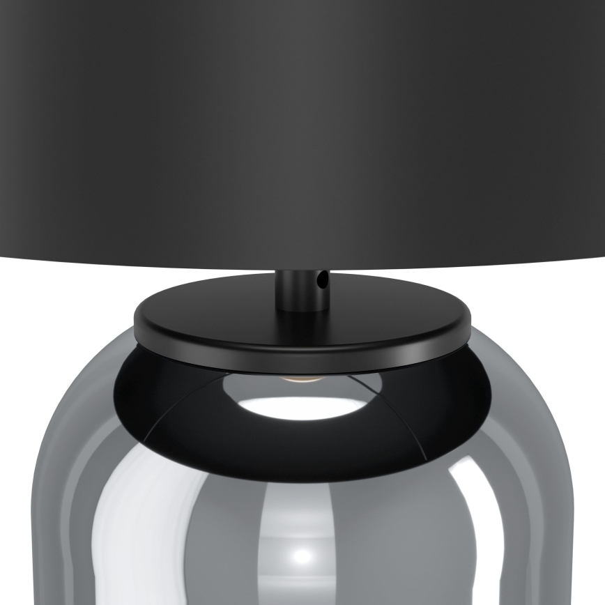 Eglo - Bordslampa 1xE27/40W/230V svart/rökig