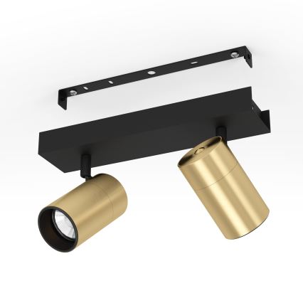 Eglo - LED spotlight 2xGU10/4,5W/230V 3000K svart/guld