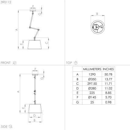 Eglo - Pendelkrona 1xE27/40W/230V svart