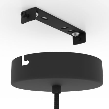 Eglo - Ljuskrona med textilsladd 1xE27/40W/230V diameter 50 cm bambu