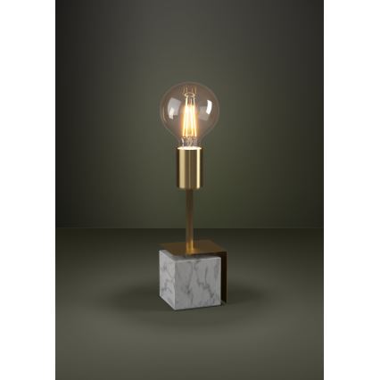 Eglo - Bordslampa 1xE27/40W/230V guld/vit granit