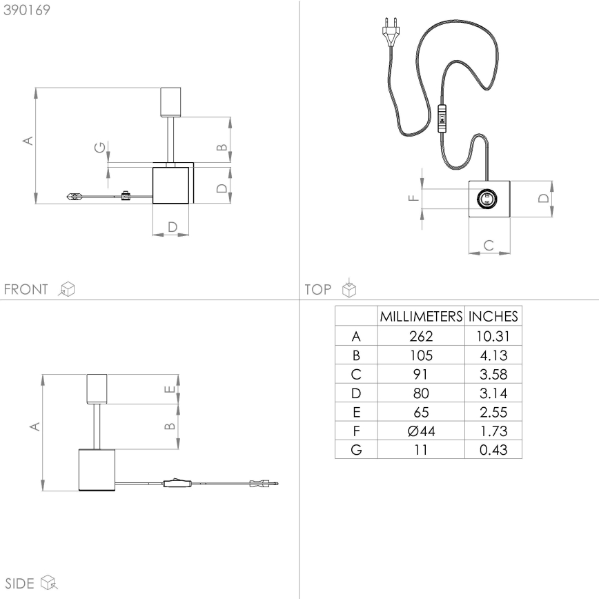 Eglo - Bordslampa 1xE27/40W/230V guld/vit granit