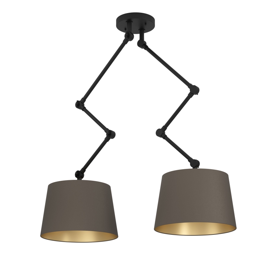 Eglo - Pendelkrona 2xE27/40W/230V brun